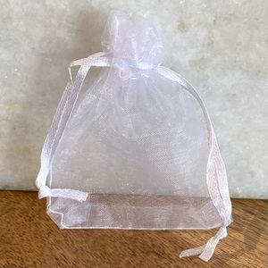 Sheer Organza Drawstring Gift Bags, Set of 100